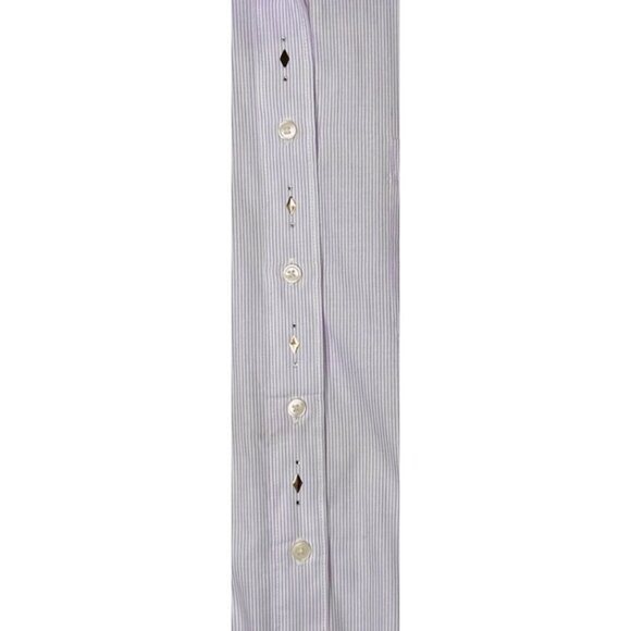 Vintage Las Olas Embroidered Butterfly & Floral Striped Button-Up Shirt Small Pu - Picture 3 of 12